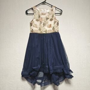 AMERICAN‎ PRINCESS Girls SZ 10 Fancy Tiered Sleeveless Beaded Sequin Dress